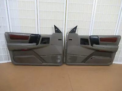 93-95 Jeep Grand Cherokee Limited DRIFTWOOD Left Right Interior Door Panel SET • $597.99