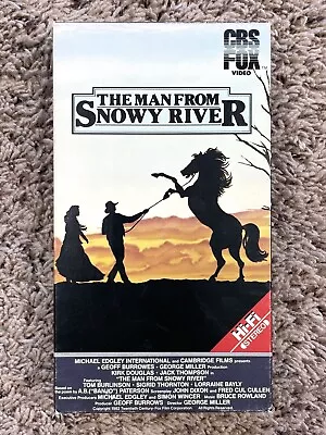 The Man From Snowy River (1982) Vintage VHS Tape In Good Condition CBS Fox HiFi • $8