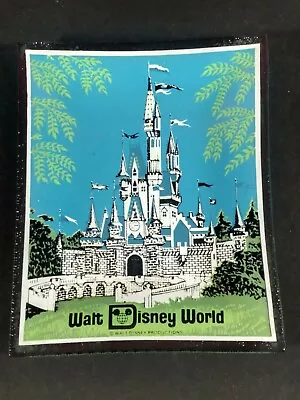 Vintage Walt Disney World Cinderellas Castle Glass Trinket Tray • $19.03