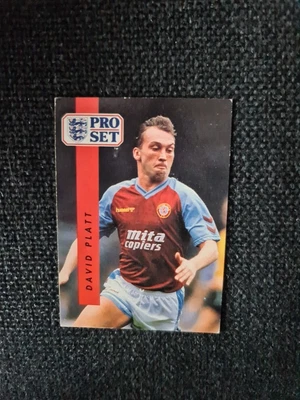 £0.25 • Buy David Platt  Aston Villa  English League 1990 - 91 Pro Set Trading Card #23