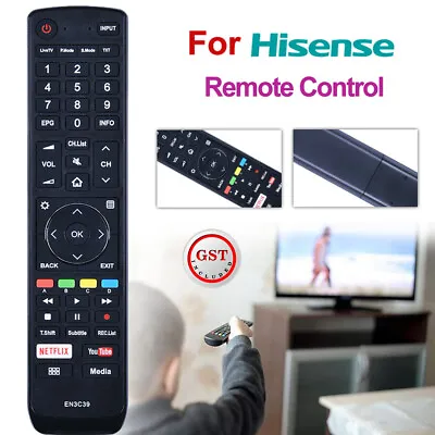 EN3C39 Remote Control For Hisense TV 50N7 50P7 55N7 55P7 65N7 65N8 65N9 • $18.12