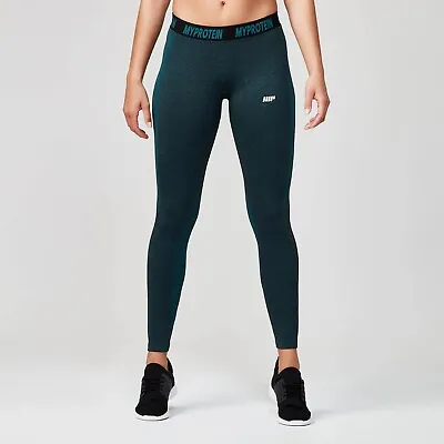 MyProtein Women's Seamless Leggings In Marble Green Size S RRP £32.00 • £8