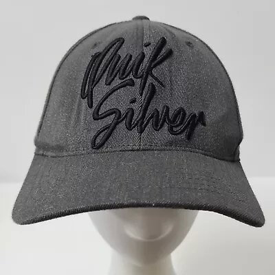 Quiksilver Hat Cap Grey & Black FlexFit Size S-M Pre-Owned Surfwear • $34.95