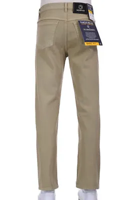 Men Classic Straight Leg Jeans Colored Denim 100% Cotton 28-42 • $14