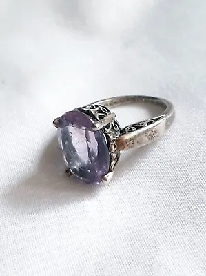 Kabana Sterling Silver Amethyst Ring Size 5 925 • $89.99
