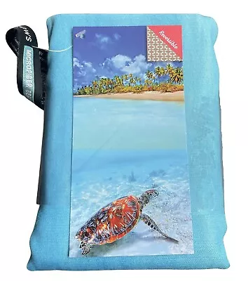 Whitely Willows Beach Towel Microfiber Reversible 35  X 70  Quick Dry Turtle Des • $6