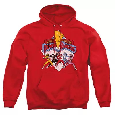 Mighty Morphin Power Rangers  Retro Rangers  Hoodie Sweatshirt Long Sleeve Tee • $52.79