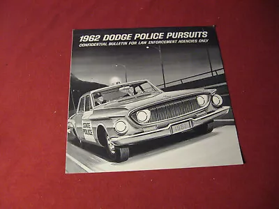1962 Dodge Police Pursuit Cop Car Sales Brochure Booklet Catalog Old Original • $2.99