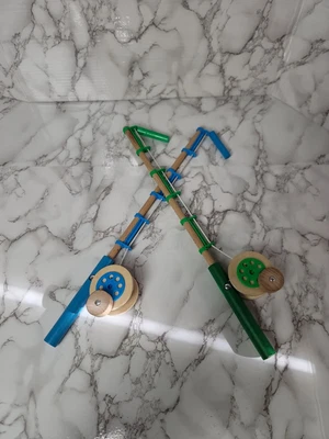 £11.77 • Buy 2 Melissa & Doug Wood Magnetic Play Fishing Pole Rod Kid Child Toy Wooden Magnet