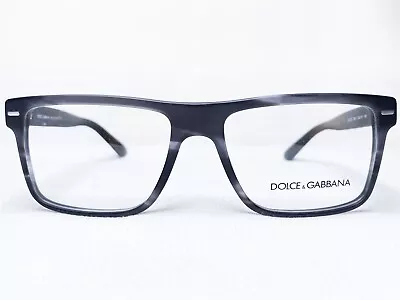 NEW Dolce & Gabbana DG3227 2947 Mens Striped Anthracite Eyeglasses Frames 54/16 • $139.99