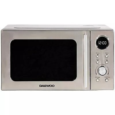 Daewoo SDA2071 20L Freestanding Microwave With Grill Stainless Steel 700W Silver • £99.99