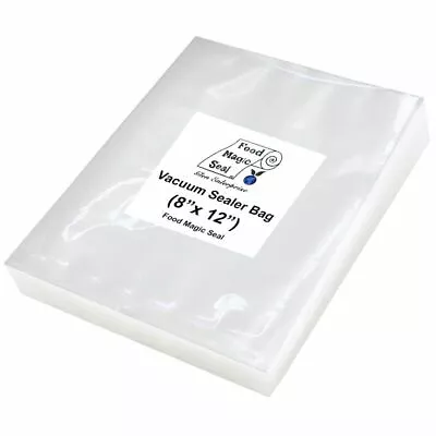 $34.99 • Buy 200 QUART 8 X 12  Bags Food Magic Seal For Vacuum Sealer Food Storage Bags!