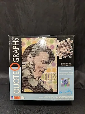 NEW NIB Elvis Presley Quote O Graphs Puzzle Of Quotes 1000 Pcs  • $19.99