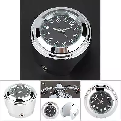 New 7/8 1 Motorcycle Handlebar Mount Watch Precise Time Keeping Dial Clock • $11.24