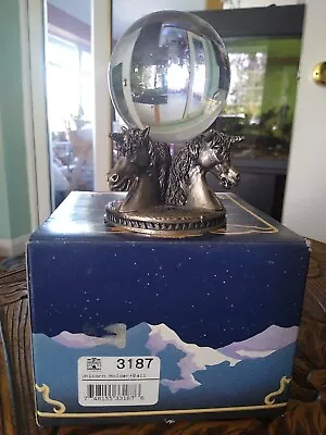 Myths And Magic 3187  Unicorn Holder With Crystal Ball Boxed • £15