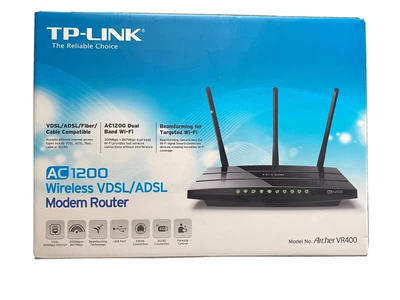 £15 • Buy TP-Link Archer VR400 AC1200 Wireless Router Black