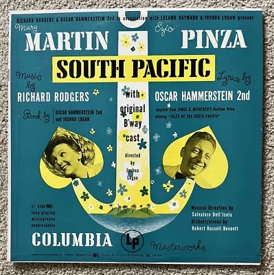 MARTIN / PINZA - South Pacific LP W/ INNER 1949 Columbia OL4180 Vinyl * /nMINT • $6.58