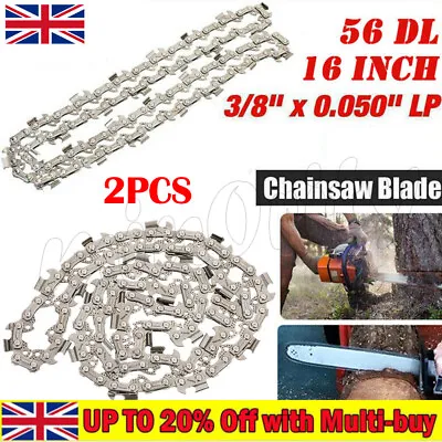 16  40CM 56 DL Chainsaw Chain Saw Blade TITAN TTB355CHN ELECTRIC 91PJ057X 2PCS* • £8.29