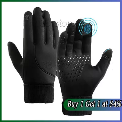 Winter Gloves Waterproof Thermal Touch Screen Thermal Windproof Warm Gloves • £4.61