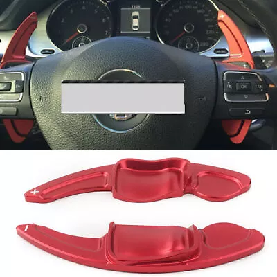 2x Red Steering Wheel DSG Paddle Extension Shift For VW Golf Jetta GTI R MK5 MK6 • $24.90