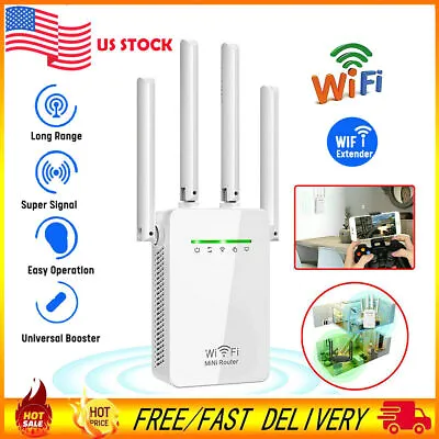 WiFi Range Extender Repeater Wireless Amplifier Router Signal Booster 1200Mbps • $12.98