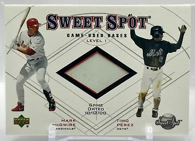 2001 Upper Deck Sweet Spot Game Used Base Relic - Mark McGwire / Timo Perez • $2.76