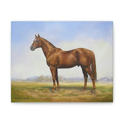 Man O' War Horse Race Canvas Print Thoroughbred Champion Horse Print Canvas • $25.83