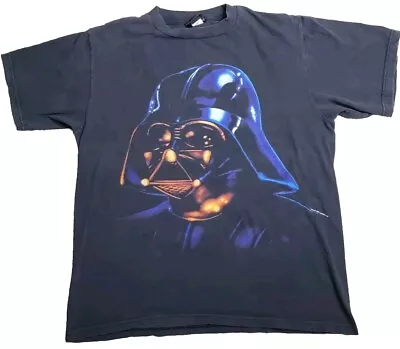 Vintage Star Wars Darth Vader T-Shirt 1995 Big Face Print - Size XL Changes Tag • $64.99