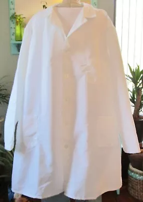 Best Medical Men L/S Lab Coat 3 Pockets & Side Vents 42  Length White Size 4X • $18.99