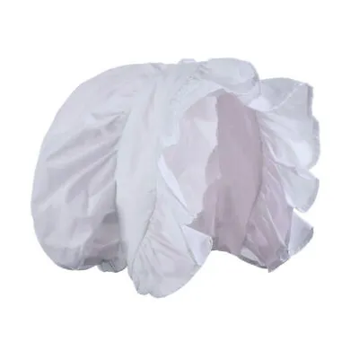 Vintage Women's White Bonnet Medieval Colonial PeroidHat Cosplay Costume Hat • $17.15
