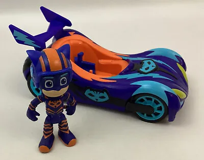 PJ Masks Race Into The Night Cat Boy Car Toy Kids Nickelodeon Blue • $25.48
