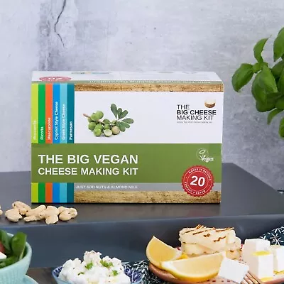 The Big Vegan Cheese Making Kit Gift Birthday Foodie Gourmet Dairy-Free Set • £19.99