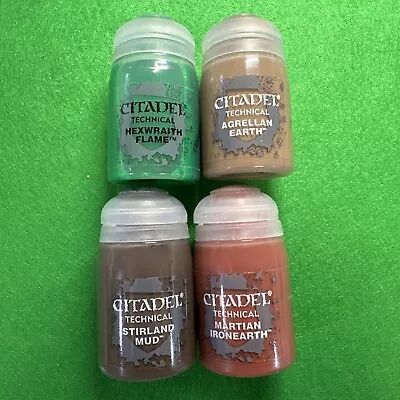 Citadel Colour Paints X4 Technical Paint Lot Sealed Warhammer AOS 40k New Other • £20.50