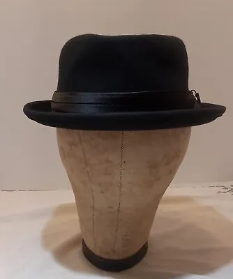 Brixton Pork Pie Hat Men's 100% Wool Felt Breaking Bad Hat Size 7.5  (60CM) • $39.90