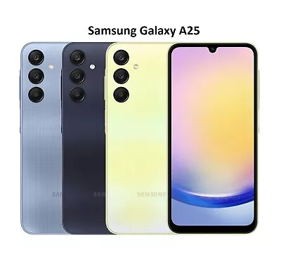 New Samsung Galaxy A25 Smartphone 128GB 5G Mobile Phones Dual-Sim Colours 2024 • £179.95