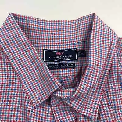 Vineyard Vines Slim Fit Tucker Shirt 2XL XXL EUC Long Sleeve Casual Shirt • $16.37