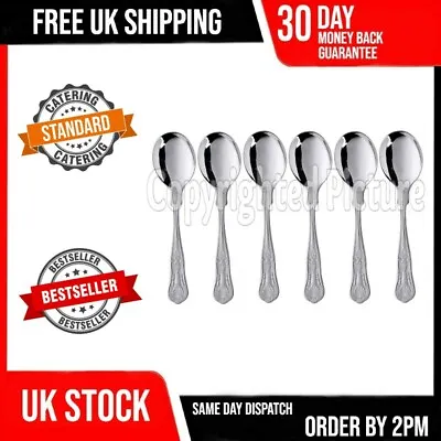 £6.19 • Buy 6 Kings Soup Spoons Catering Grade Quality Pattern Design Set Of Six Cutlery