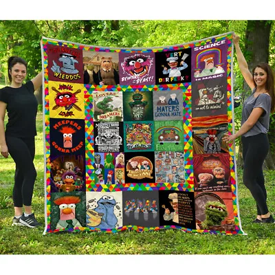 The Muppets Quilts Muppets Band Quilt Blanket The Muppet Show • $99.95