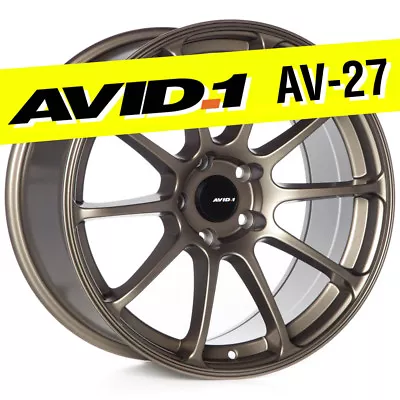 AVID.1 AV-27 18x9.5 Matte Bronze 5x114.3 +38 Wheel RSII Style Fits WRX STI TSX • $209.94