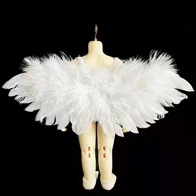 1:12 Dollhouse Miniature Angel Wings White Feather Dolls Clothing Decor Playsets • $3.93