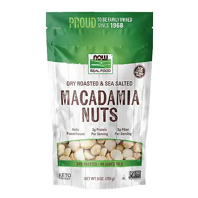 Foods Macadamia Nuts Dry Roasted With Sea Salt Source Of Fiber Gluten-Free A • $19.03