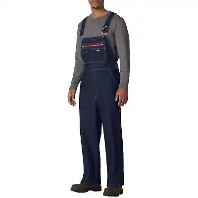 Genuine Dickies Men's Indigo Relaxed Fit Durable Workwear Bib Overalls: SR-3XLR • $39.99