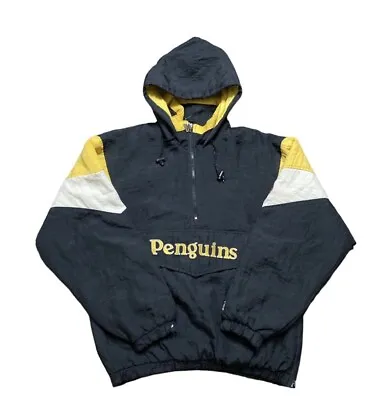 Vintage 1990's Pittsburgh Penguins Starter Puffer Jacket - Adult • $45