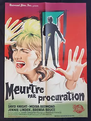 NIGHTMARE (1964) Original French Cinema Poster HAMMER HORROR Freddie Francis • £25
