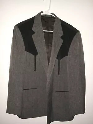 Circle S Dallas Texas Western Blazer Sports Coat Arrows Gray Coastal Cowboy 46R • $35