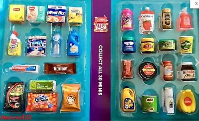 Coles Little Shop Mini's Series 1 & Christmas Mini 2018 Collectables-Pick&Choose • $6.99