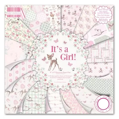 First Edition 8x8 It's A Girl Premium Paper Pad • £8.49
