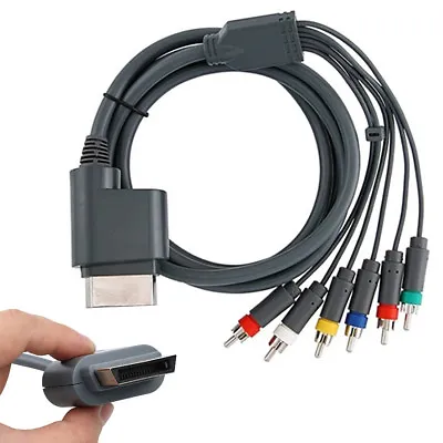 Component HDTV Video RCA Stereo AV For Microsoft Xbox 360 Audio/Video Cable • £6.44