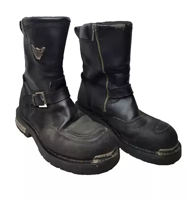 Harley-Davidson Shift Engineer Leather Motorcycle Boots 95115 Men's Size 10 READ • $49.99