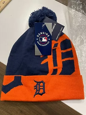 NEW Detroit Tigers Fanatics Beanie Sports Hat One Size MLB Baseball Cap NWT • $11.89